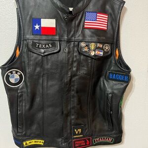 Milwaukee Leather Motorcycle Vest – XL Genuine Leather